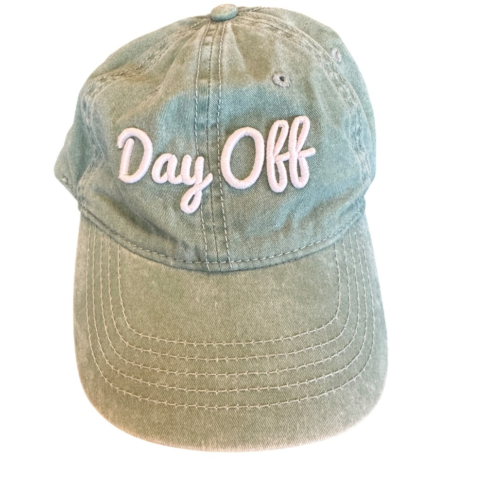 Unbranded Day Off Baseball Cap Sage Green Washed Cotton Camo Underbrim OSFM - Picture 1 of 5